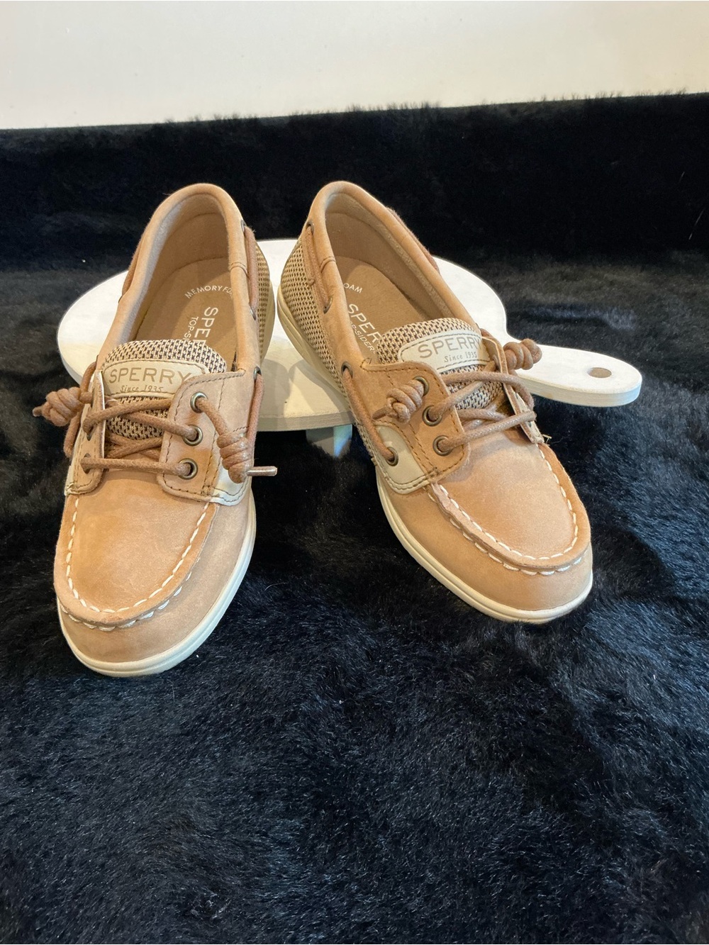 Sperry Songfish Leather Boat Shoes Youth Size 1